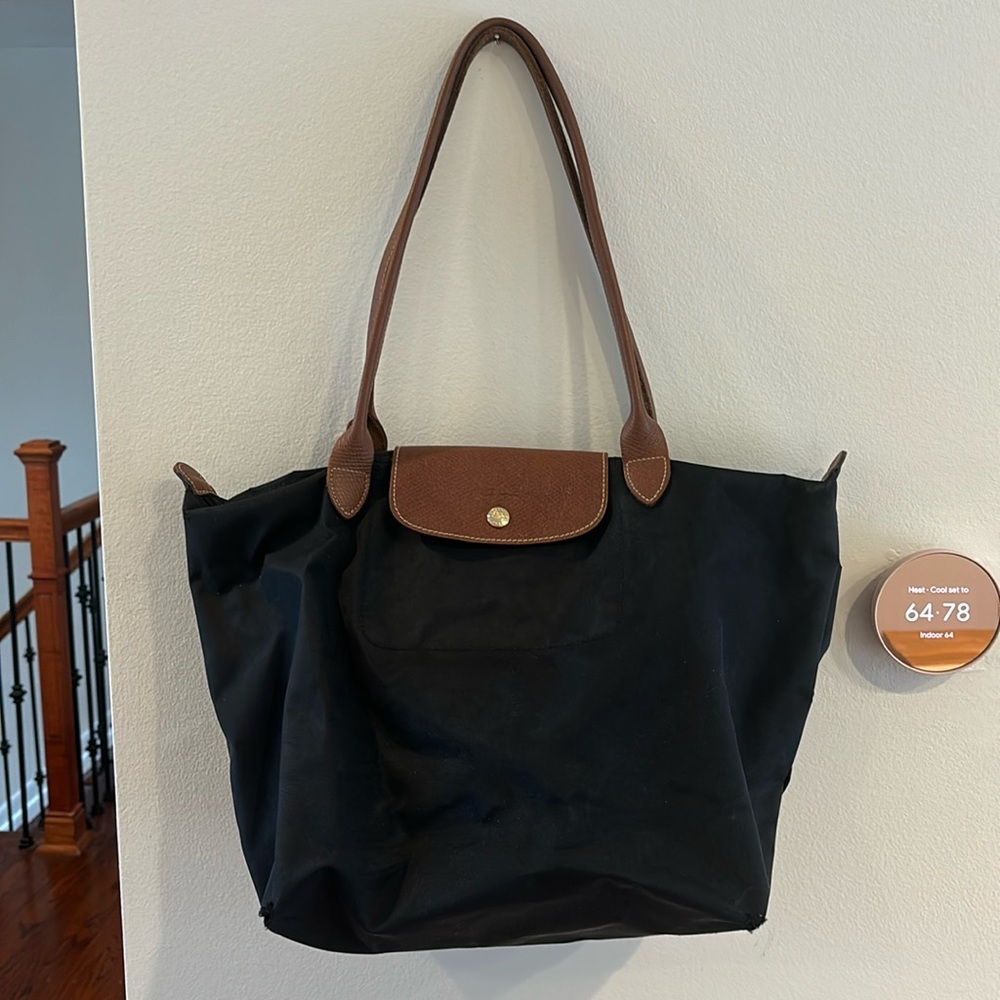 Large Longchamp Le Pliage Original Nylon Tote
